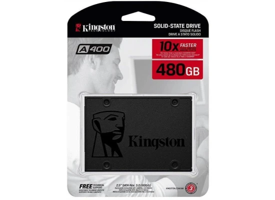 Kingston 480GB A400 SATA 3 2.5" Internal SSD - HDD Replacement for Increase Performance